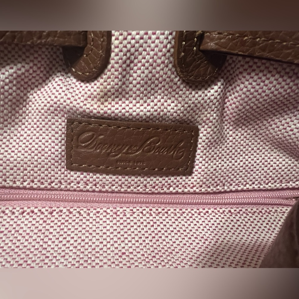 Dooney & Bourke Brown Pebbled Leather Tote Bag - Picture 8 of 8